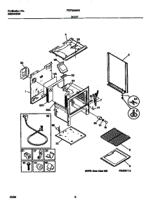 04 - Body parts for Frigidaire Range FGF326WGSA from AppliancePartsPros.com