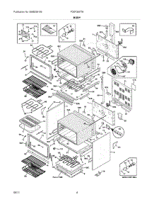 05 - Body parts for Frigidaire Range FGEF306TMWA from AppliancePartsPros.com