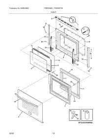 09 - Door parts for Frigidaire Range FGES3065KWA from AppliancePartsPros.com