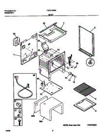 04 - Body parts for Frigidaire Range FGF316WGSA from AppliancePartsPros.com