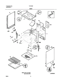 07 - Body parts for Frigidaire Range FGF326AUE from AppliancePartsPros.com