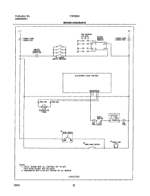 12 - Wiring Schematic parts for Frigidaire Range FGF326AUE from AppliancePartsPros.com