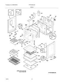 05 - Body parts for Frigidaire Range FFEF3050LSX from AppliancePartsPros.com