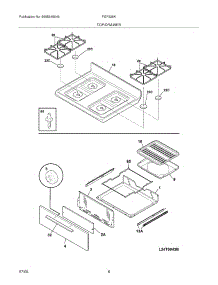 09 - Top / Drawer parts for Frigidaire Range FGF326KBB from AppliancePartsPros.com