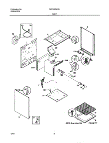 07 - Body parts for Frigidaire Range FGF326WGSJ from AppliancePartsPros.com