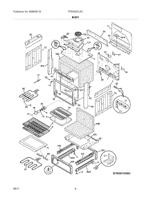 05 - Body parts for Frigidaire Range FFES3027LSC from AppliancePartsPros.com