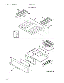 09 - Top / Drawer parts for Frigidaire Range FFGF3047LSB from AppliancePartsPros.com
