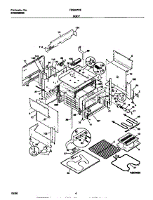 03 - Body parts for Frigidaire Range FES367CESB from AppliancePartsPros.com
