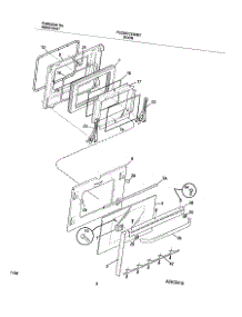 09 - Door parts for Frigidaire Range FES367CESE from AppliancePartsPros.com
