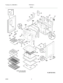 05 - Body parts for Frigidaire Range FGEF3031KBB from AppliancePartsPros.com