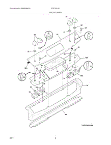 03 - Backguard parts for Frigidaire Range FFED3015LWB from AppliancePartsPros.com