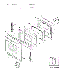 09 - Door parts for Frigidaire Range FGEF3032KBA from AppliancePartsPros.com