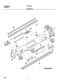 03 - Backguard parts for Frigidaire Range FES367BCC from AppliancePartsPros.com