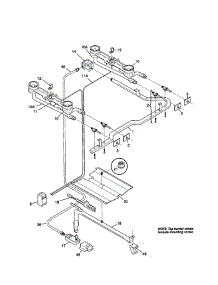 Burner parts for Frigidaire Range FGF316WGTG from AppliancePartsPros.com
