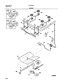 05 - Burner parts for Frigidaire Range FGF326ASC from AppliancePartsPros.com