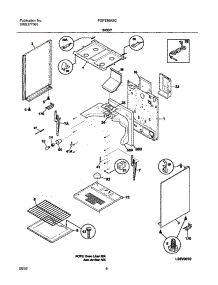 07 - Body parts for Frigidaire Range FGF326ASC from AppliancePartsPros.com