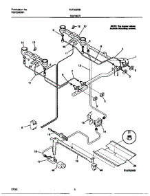 03 - Burner parts for Frigidaire Range FGF332BBDC from AppliancePartsPros.com