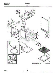 04 - Body parts for Frigidaire Range FGF332BBDC from AppliancePartsPros.com