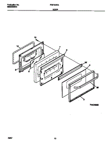 06 - Door parts for Frigidaire Range FGF333BADH from AppliancePartsPros.com