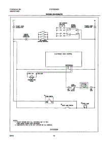 12 - Wiring Schematic parts for Frigidaire Range FGF326ASC from AppliancePartsPros.com