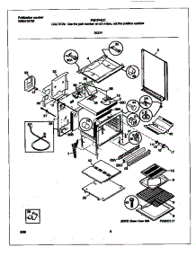 04 - Body parts for Frigidaire Range FGF374CCBH from AppliancePartsPros.com