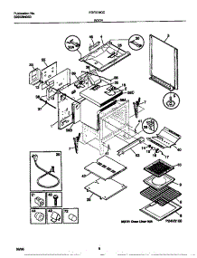 04 - Body parts for Frigidaire Range FGF374CCTD from AppliancePartsPros.com