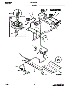 03 - Burner parts for Frigidaire Range FGF335CGSA from AppliancePartsPros.com