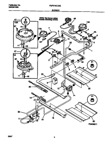 03 - Burner parts for Frigidaire Range FGF374CCSG from AppliancePartsPros.com