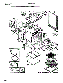 04 - Body parts for Frigidaire Range FGF374CCSG from AppliancePartsPros.com