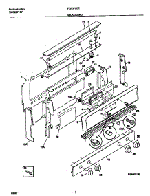 02 - Backguard parts for Frigidaire Range FGF376CESE from AppliancePartsPros.com