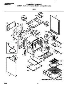 04 - Body parts for Frigidaire Range FGF367BGDC from AppliancePartsPros.com