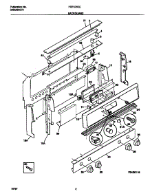 02 - Backguard parts for Frigidaire Range FGF376CETE from AppliancePartsPros.com