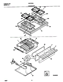 05 - Top / Drawer parts for Frigidaire Range FGF376CESE from AppliancePartsPros.com