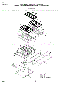 09 - Top / Drawer parts for Frigidaire Range FGF376WESH from AppliancePartsPros.com