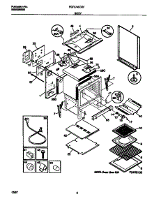 04 - Body parts for Frigidaire Range FGF374CCSF from AppliancePartsPros.com