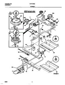 03 - Burner parts for Frigidaire Range FGF379WECB from AppliancePartsPros.com