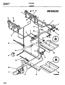 03 - Burner parts for Frigidaire Range FGF350BBDA from AppliancePartsPros.com