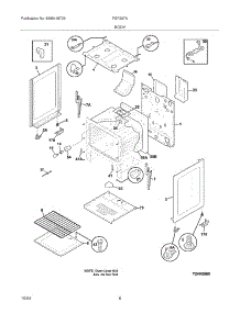 07 - Body parts for Frigidaire Range FGF337AUJ from AppliancePartsPros.com