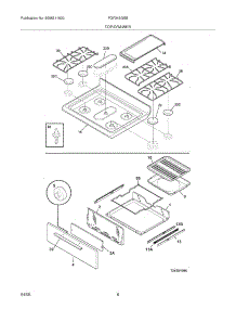 09 - Top / Drawer parts for Frigidaire Range FGF345GSB from AppliancePartsPros.com