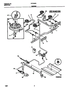 03 - Burner parts for Frigidaire Range FGF333SADH from AppliancePartsPros.com