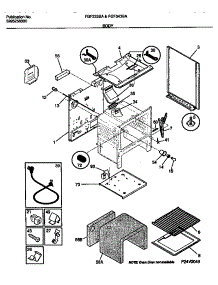 04 - Body parts for Frigidaire Range FGF343BADB from AppliancePartsPros.com