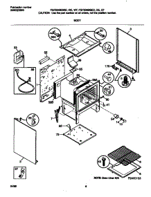 04 - Body parts for Frigidaire Range FGF334BGDF from AppliancePartsPros.com