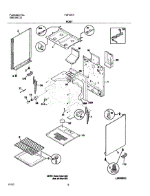 07 - Body parts for Frigidaire Range FGF337ASE from AppliancePartsPros.com