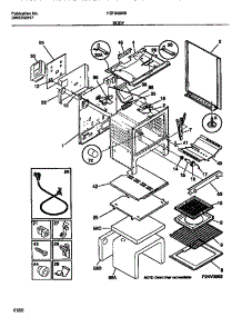 04 - Body parts for Frigidaire Range FGF350BBDA from AppliancePartsPros.com