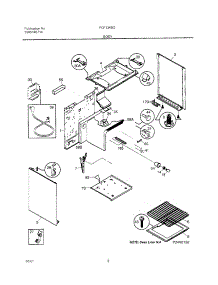 07 - Body parts for Frigidaire Range FGF334BGWJ from AppliancePartsPros.com