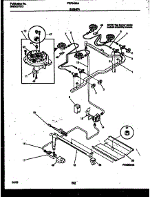 03 - Burner Parts parts for Frigidaire Range FGF343BAWA from AppliancePartsPros.com