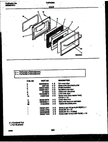 06 - Door Parts parts for Frigidaire Range FGF343BAWA from AppliancePartsPros.com