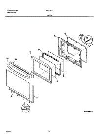 11 - Door parts for Frigidaire Range FGF337AWD from AppliancePartsPros.com