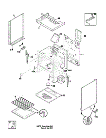 Body parts for Frigidaire Range FGF303CWA from AppliancePartsPros.com