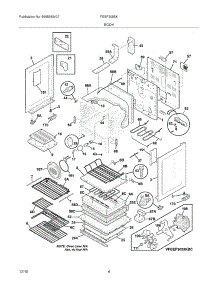 05 - Body parts for Frigidaire Range FGEF3055KWC from AppliancePartsPros.com